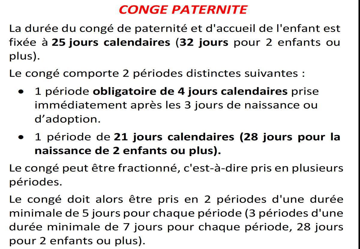 Jours de congés exceptionnels pour événements familiaux