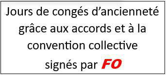 Jours de congés d'ancienneté 