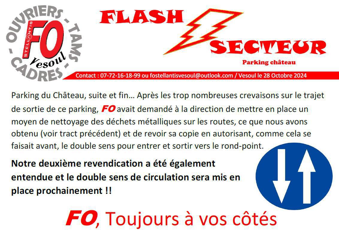 FLASH SECTEUR : Parking du château suite et fin ...