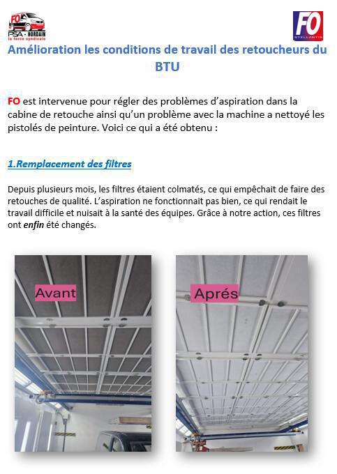 INTERVENTION AU BTU