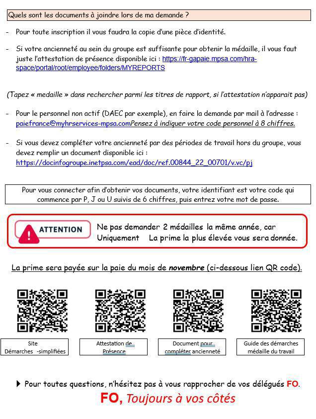  Comment faire la demande pour obtenir votre Médaille du travail ?