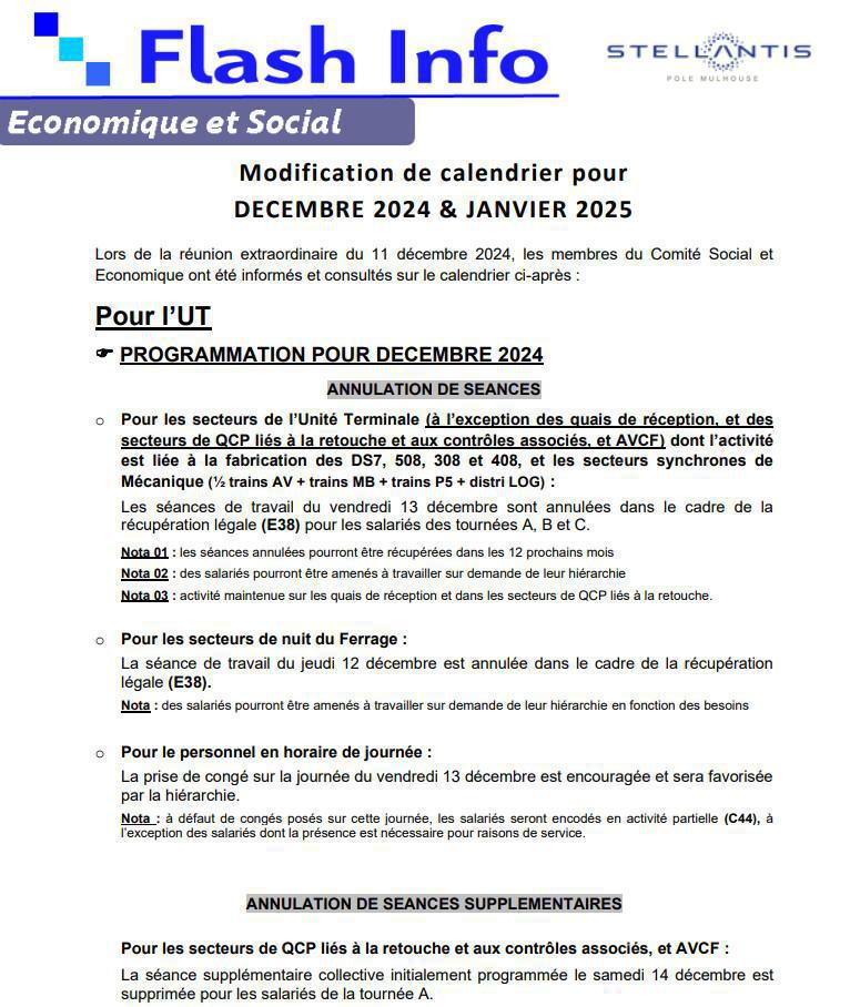 MU: CSE EXTRA DU 11 DECEMBRE 2024