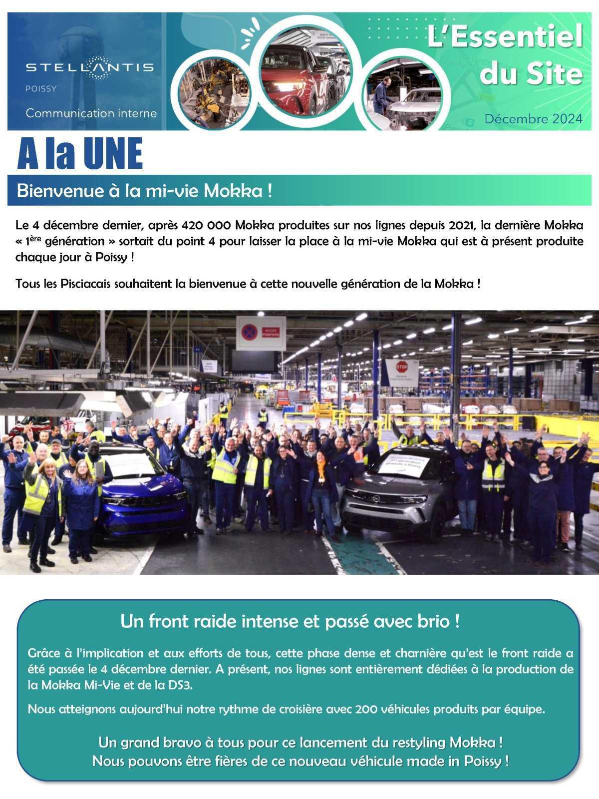 L'essentiel de décembre du site de Poissy
