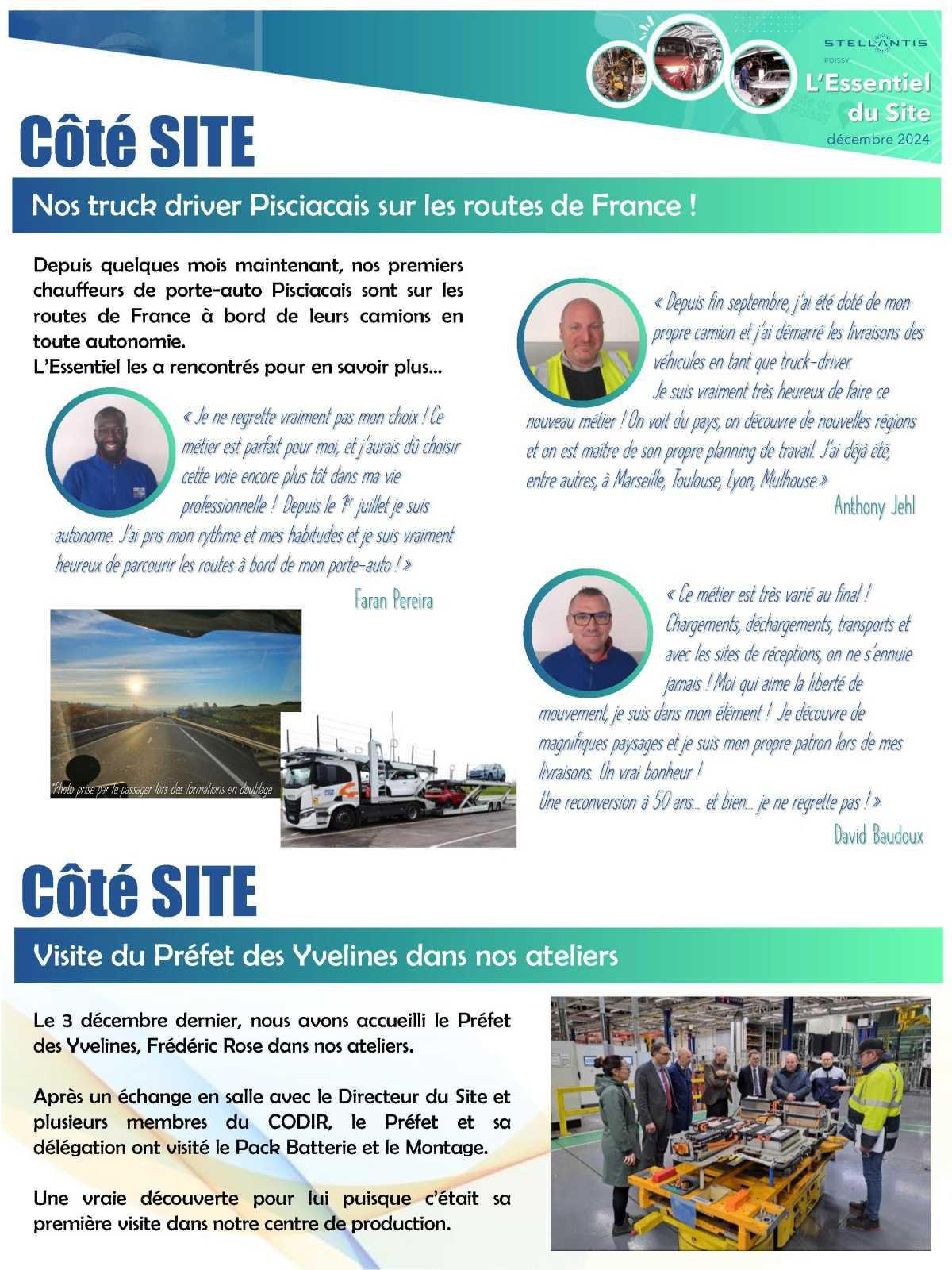L'essentiel de décembre du site de Poissy