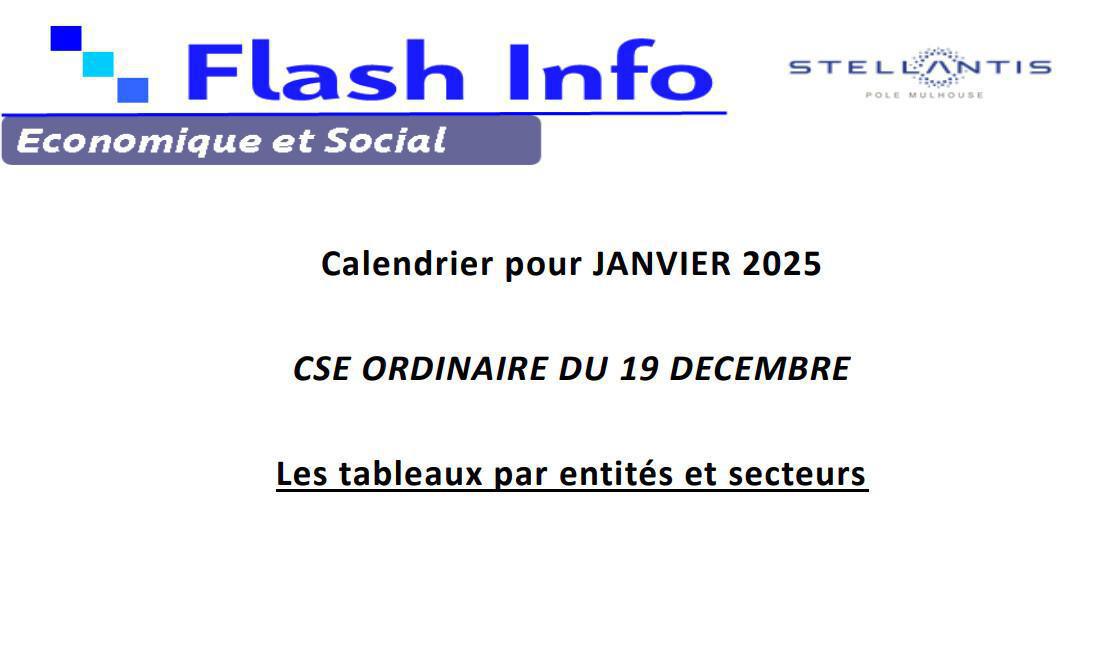 MU: CSE ORDINAIRE DU 19 DECEMBRE 2024