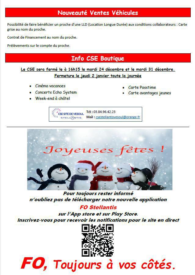 CSE du 19 Décembre 2024