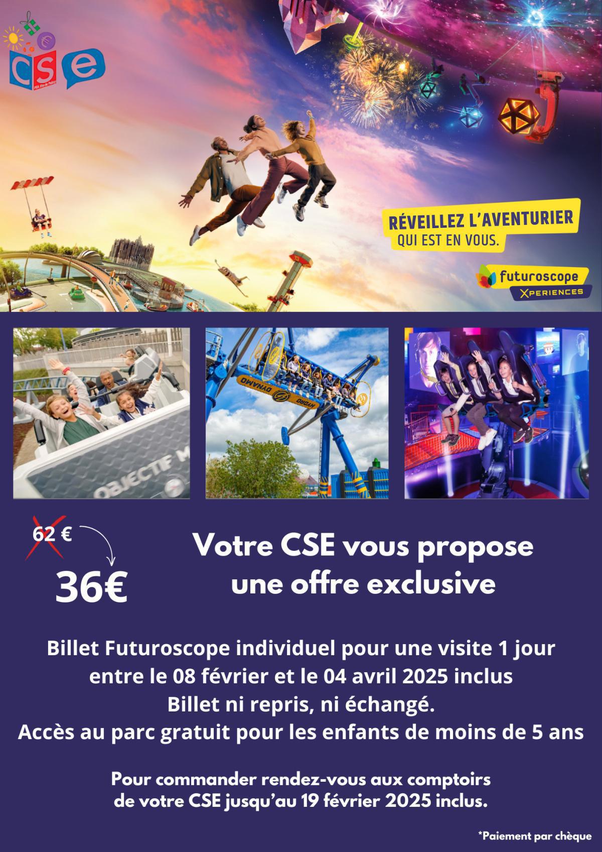 Offre Exclusive Futuroscope à 36 euros