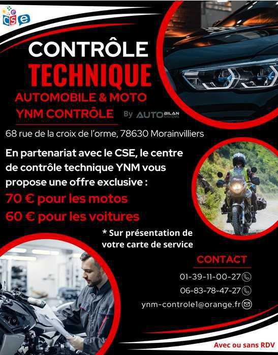CSE: Partenariat Contrôle Technique Auto/Moto