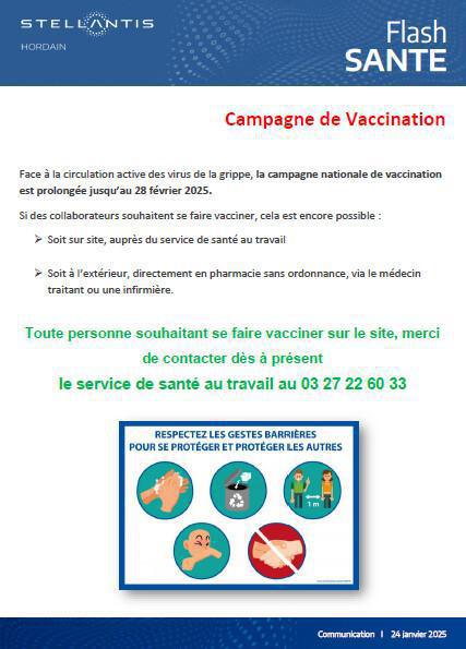 ⚠️ Vaccination💉contre le Virus de la grippe