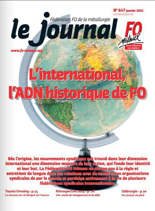 Journal FO Métaux - Janvier 2025