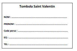 ❤️💕TOMBOLA de la Saint Valentin au CSE ❤️💕