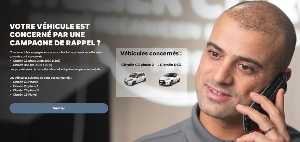CAMPAGNE DE RAPPEL AIR BAG