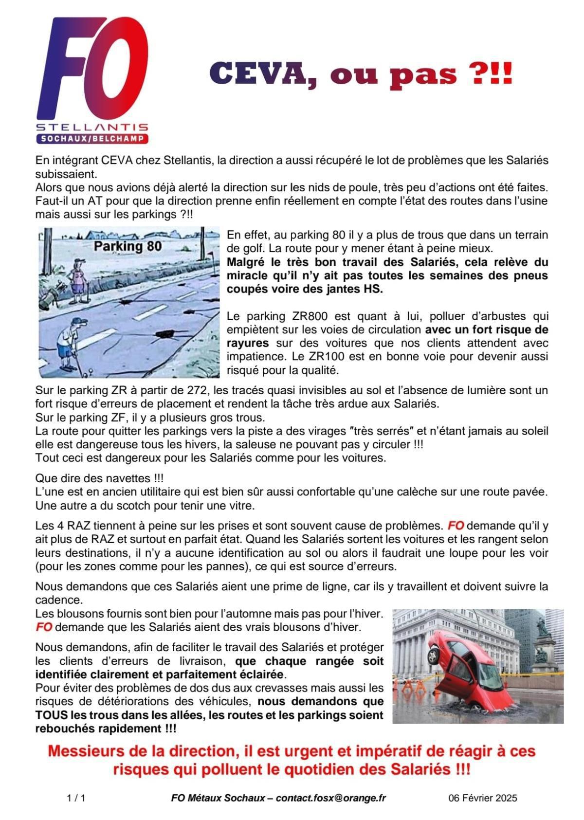 Actions URGENTES côté CEVA✊