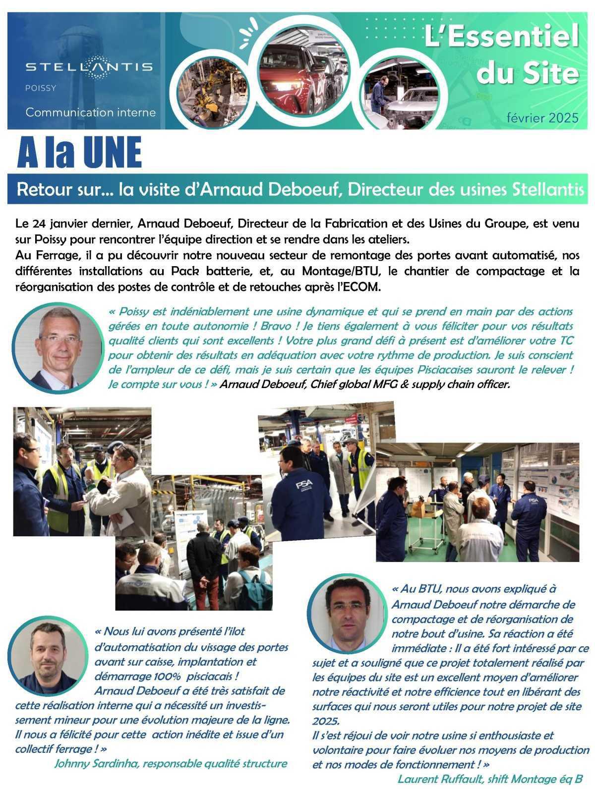 Février: L'essentiel du site de Poissy
