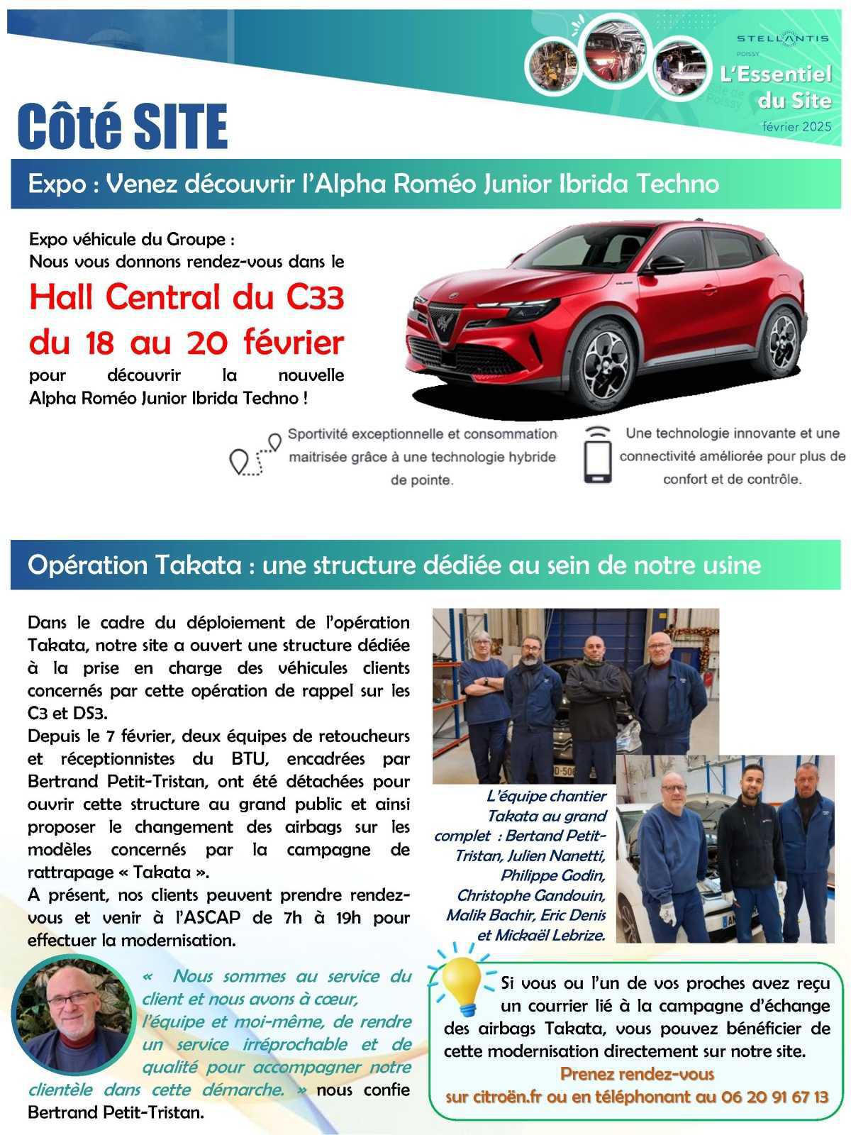 Février: L'essentiel du site de Poissy