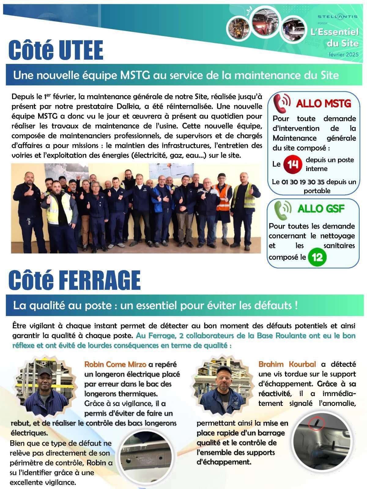 Février: L'essentiel du site de Poissy