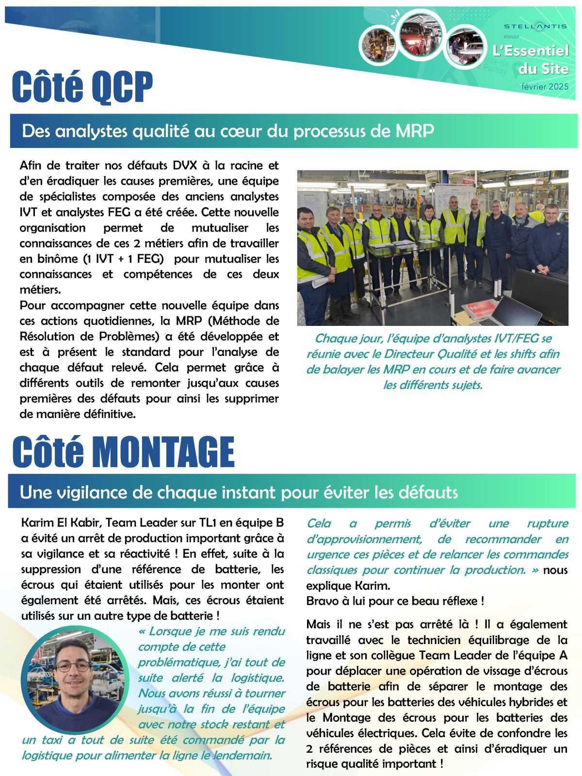 Février: L'essentiel du site de Poissy