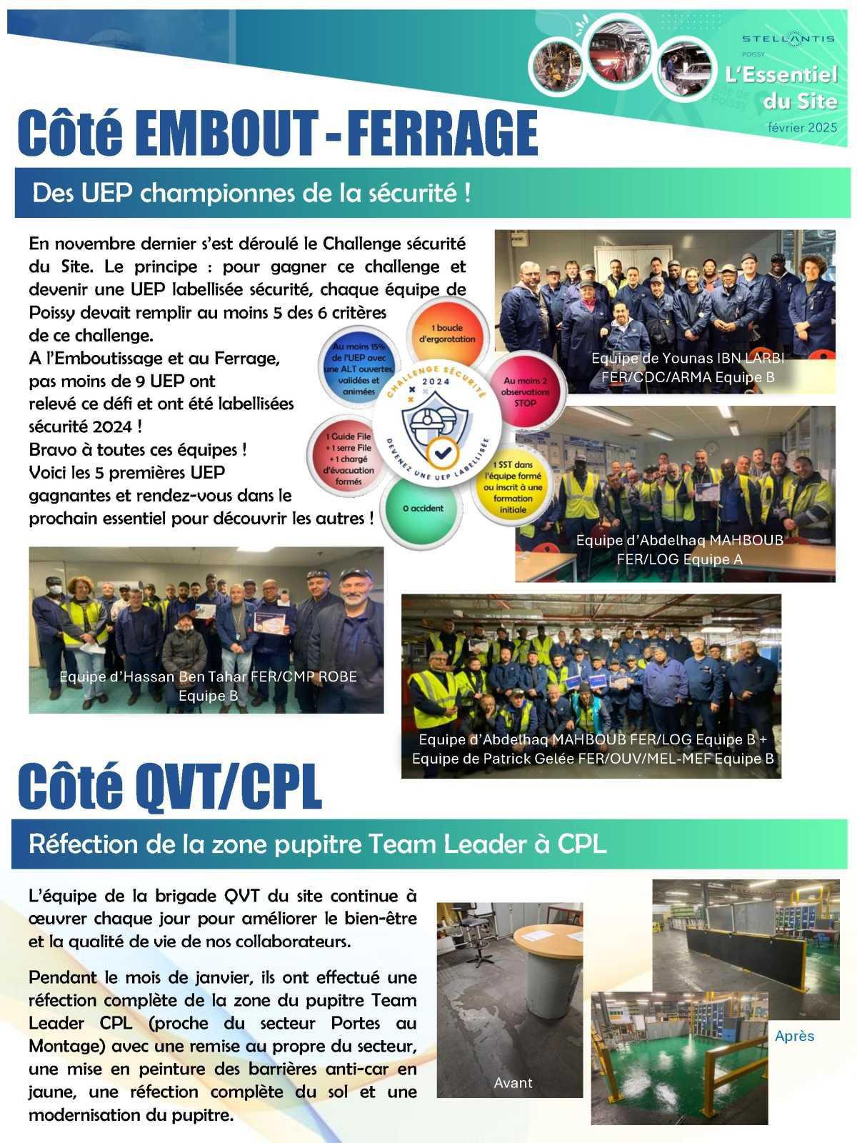 Février: L'essentiel du site de Poissy