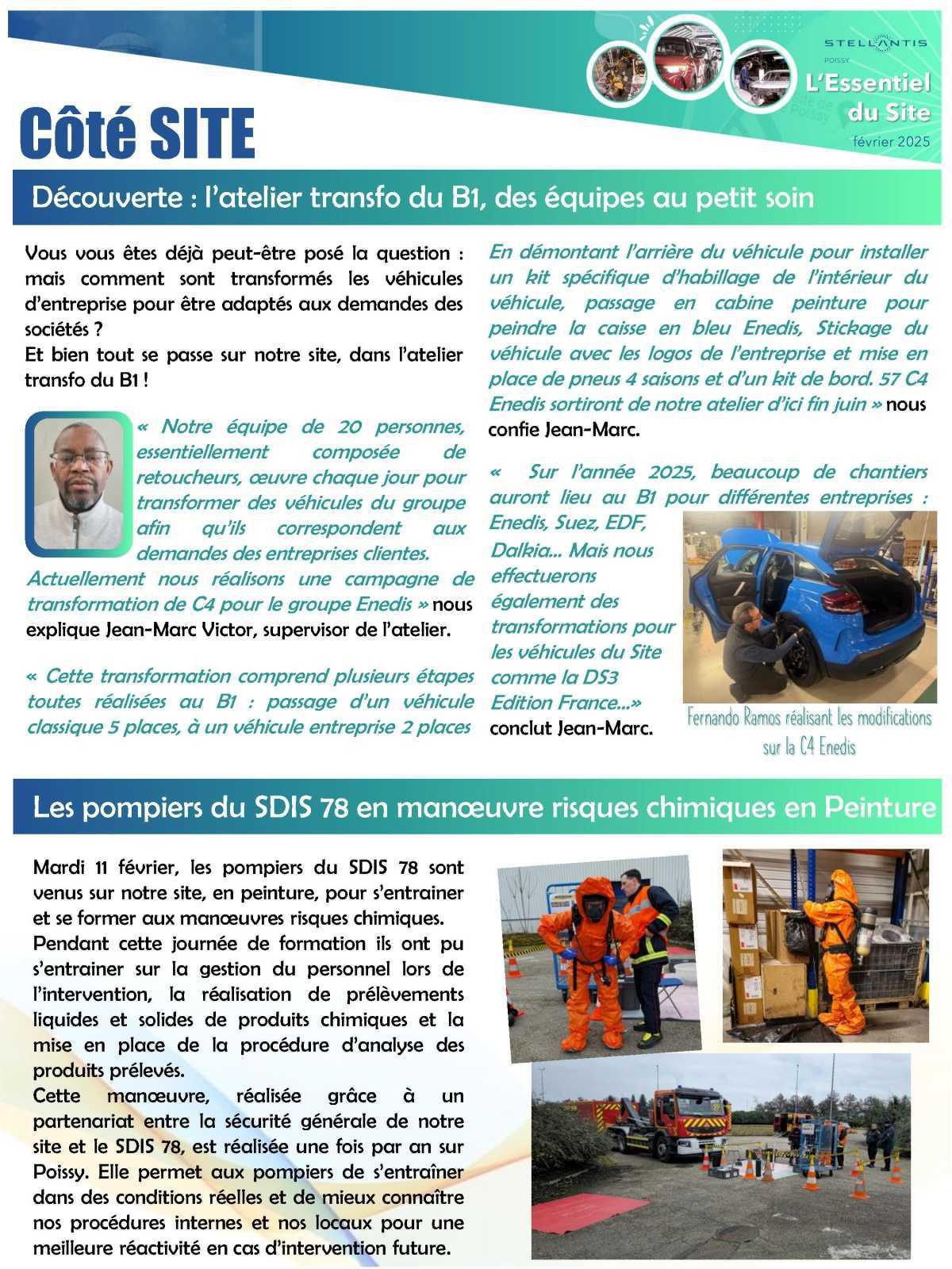 Février: L'essentiel du site de Poissy