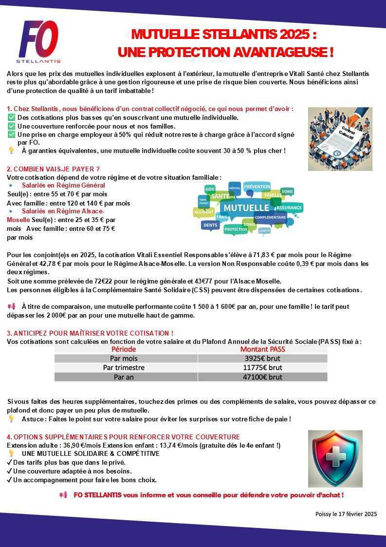 MUTUELLE STELLANTIS 2025