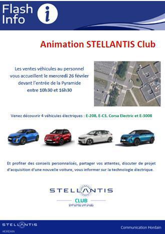  📢🚘Venez découvrir les ventes véhicules au personnel E-208 /E- C3 / E-3008 / Corsa Elec.
