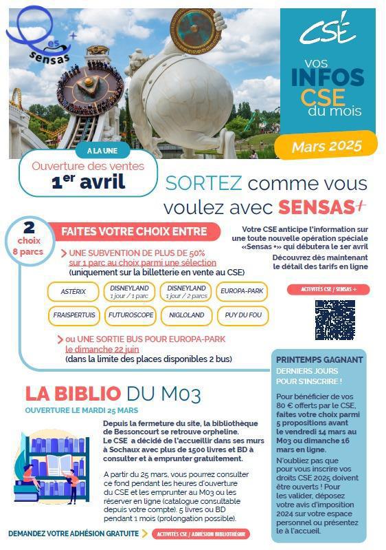 Les inFOs CSE/ MARS 2025