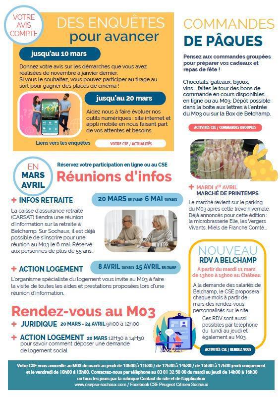 Les inFOs CSE/ MARS 2025