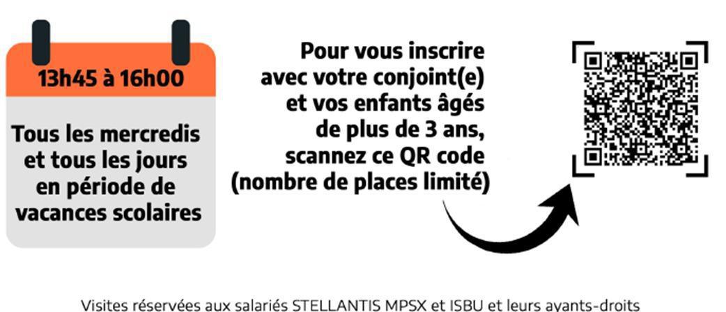 VISITES FAMILLES ...Usine de SOCHAUX, jusqu'à fin AVRIL 2025 VISITES FAMILLES ...Usine de SOCHAUX, jusqu'à fin AVRIL 2025