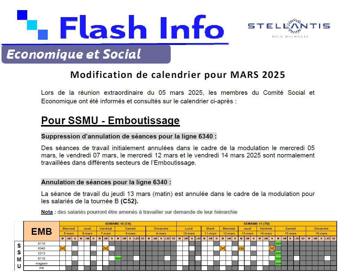 MU: CSE extra du 05 mars 2025