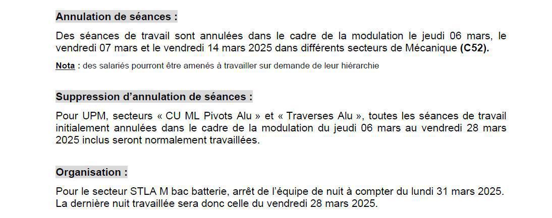 MU: CSE extra du 05 mars 2025