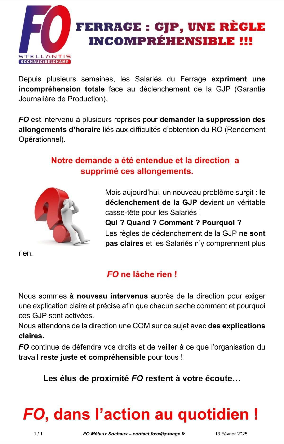 GJP au Ferrage une règle incompréhensible 