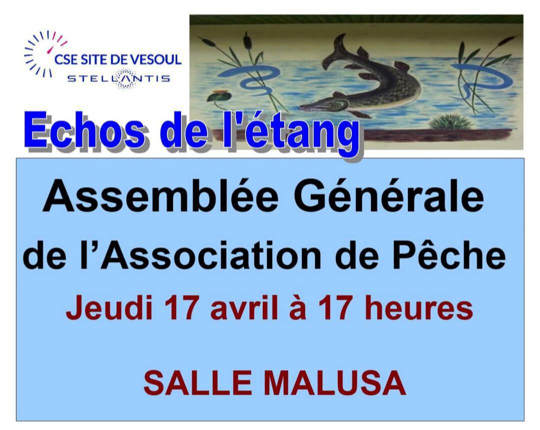 Assemblée Générale de l'association de pêche du CSE