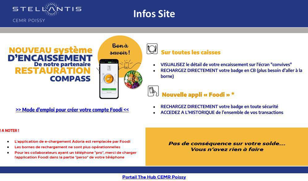 CEMR : Chargement des badges restauration CEMR : Chargement des badges restauration