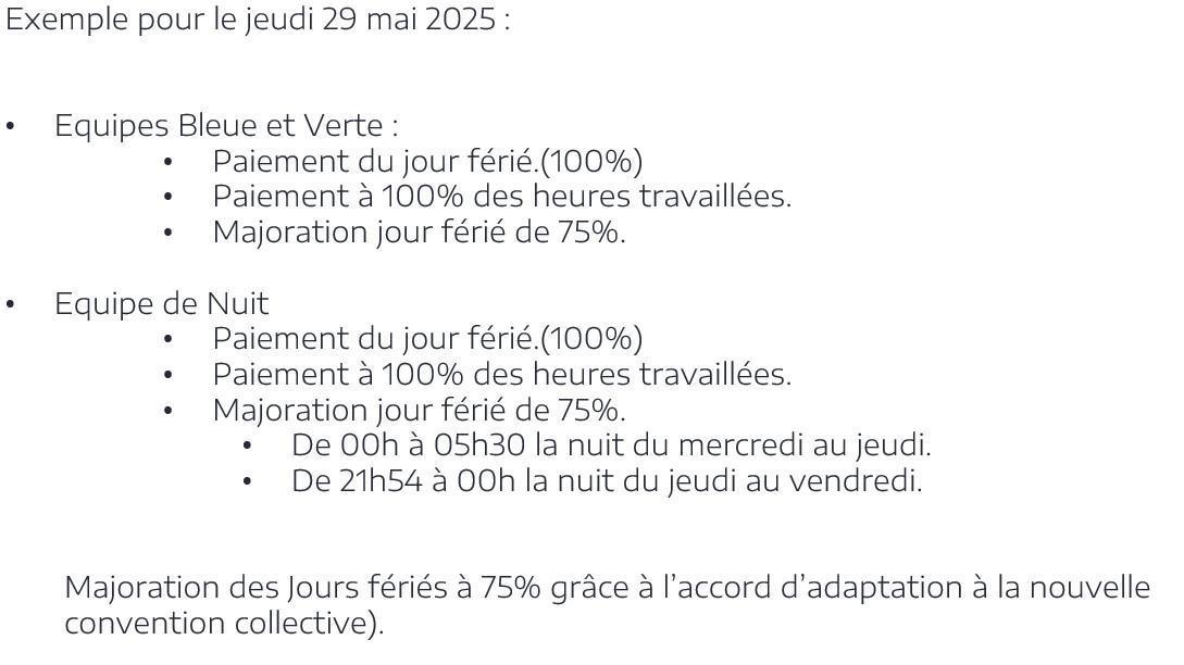 Compte-rendu de la réunion suivie de l'accord "temps de travail 2025"conformenent à l'engagement pris lors des négociations