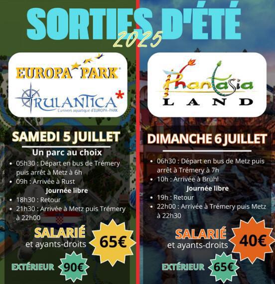 Sorties d'été a Europa park ou Fantasia Land