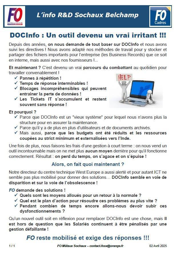 DOC Info : Un Outil IRRITANT !!!