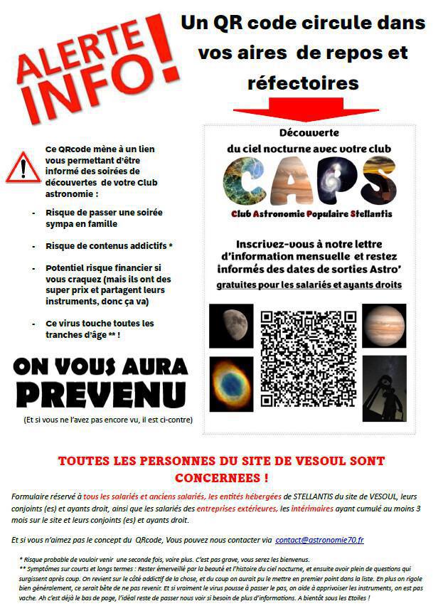 Information Club Astronomie