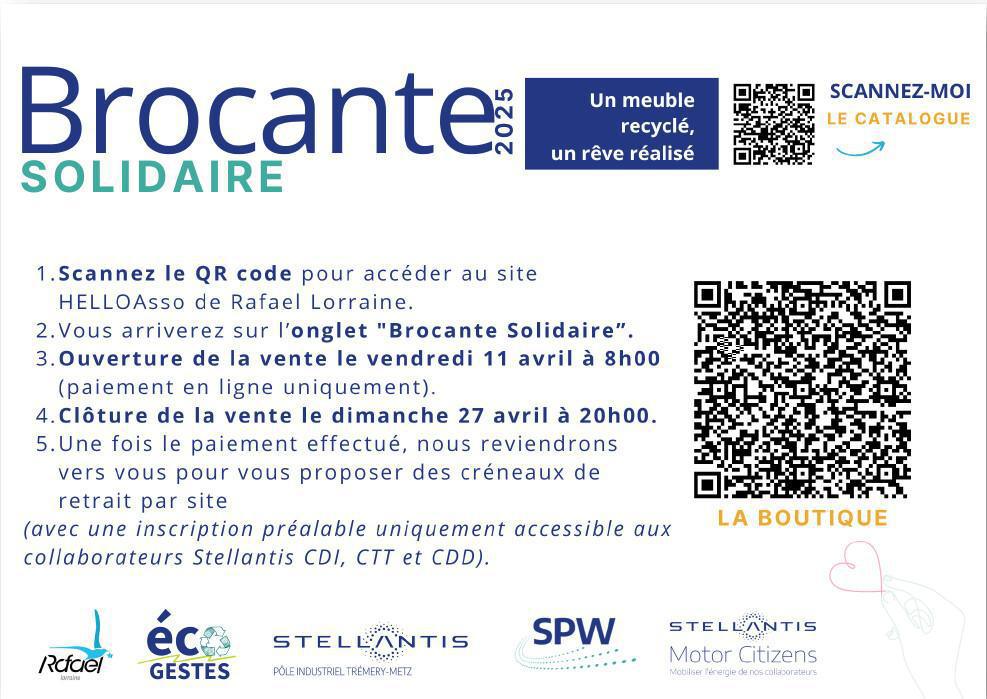 LA BROCANTE SOLIDAIRE REVIENT LA BROCANTE SOLIDAIRE REVIENT