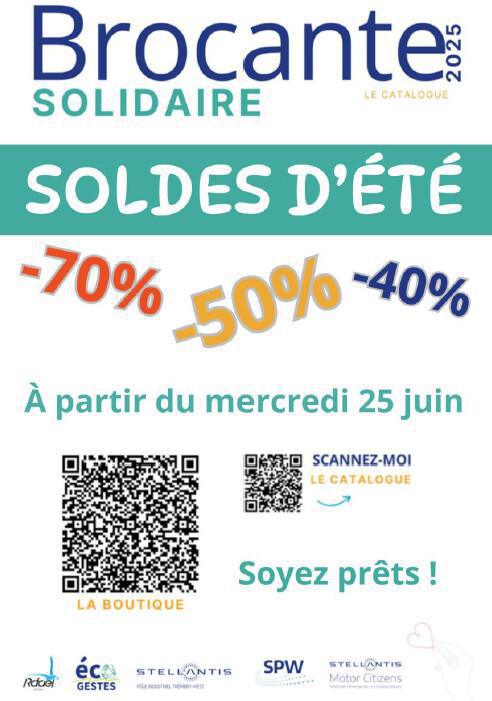 LA BROCANTE SOLIDAIRE REVIENT LA BROCANTE SOLIDAIRE REVIENT