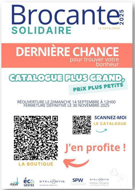 LA BROCANTE SOLIDAIRE REVIENT