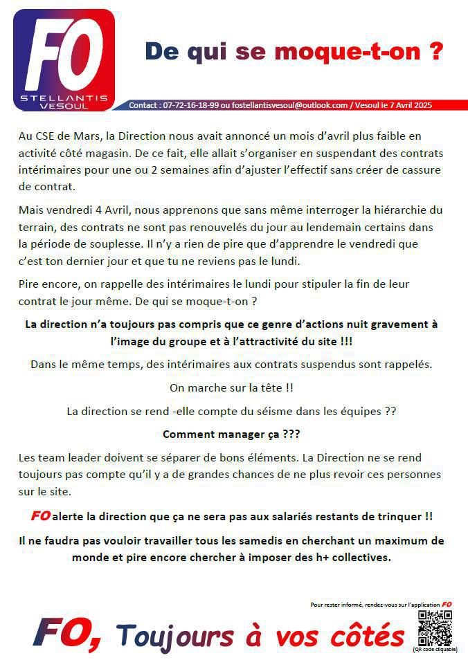 De qui se moque-t-on ?