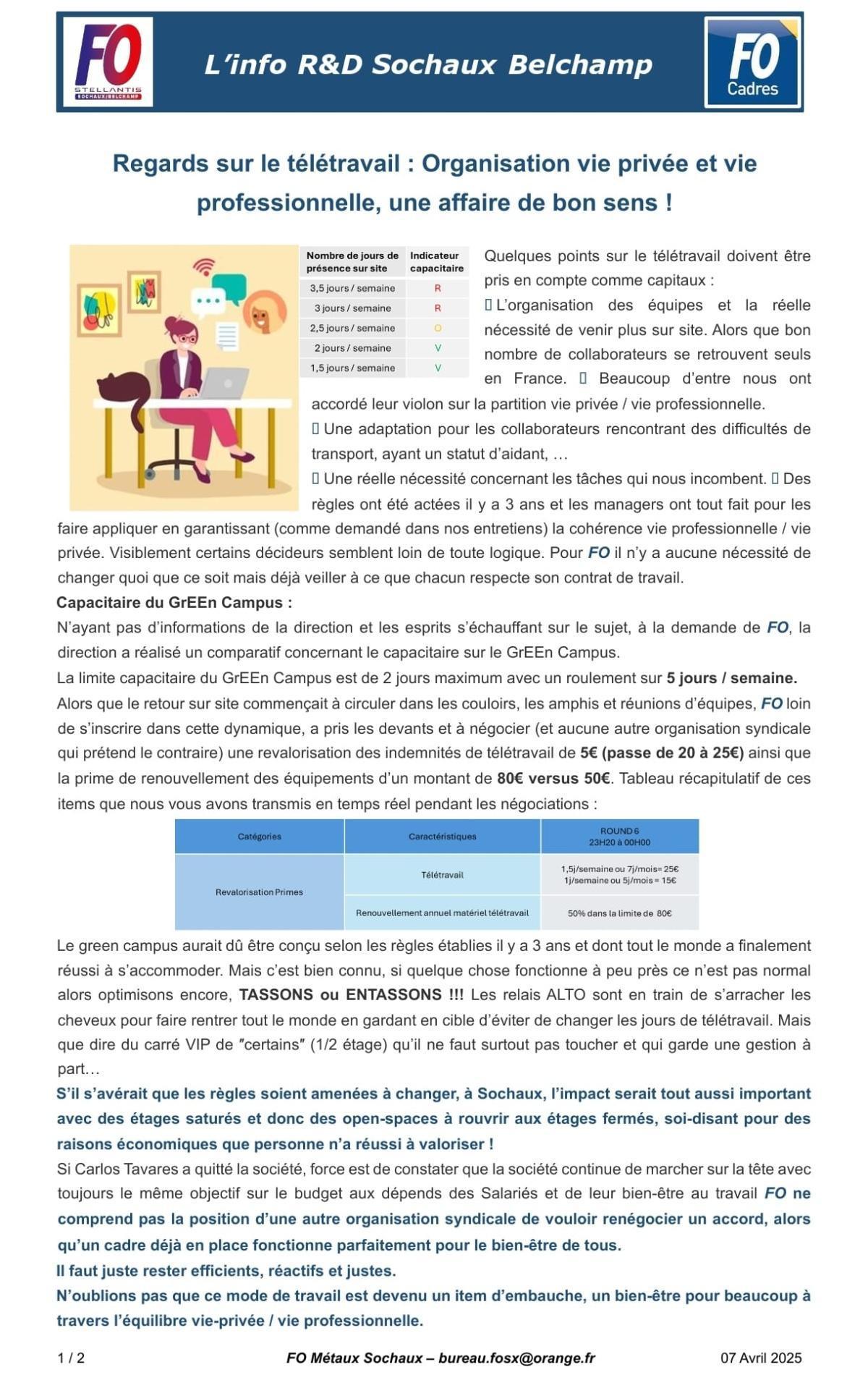 REGARDS sur le TELETRAVAIL