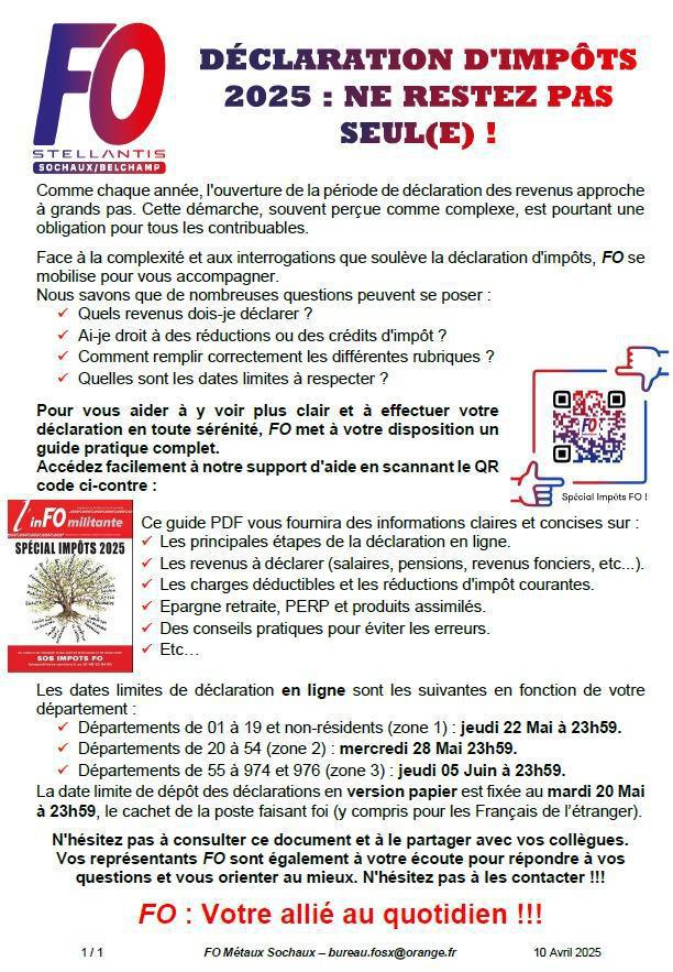 QR code JOURNAL SPÉCIAL IMPÔTS 2025