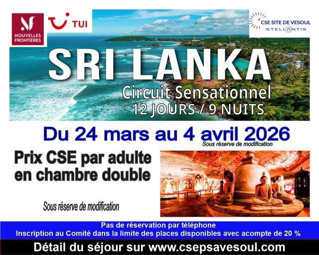 Voyage SRI LANKA Voyage SRI LANKA