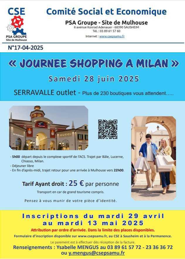 MU CSE: SORTIE A MILAN