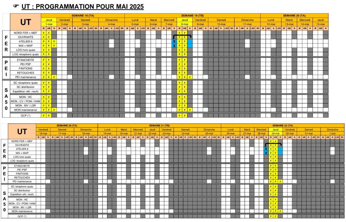 MU: NOTE HORAIRE CSE ORDINAIRE AVRIL 2025