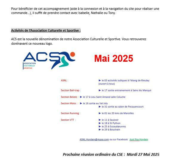Compte-rendu CSE du mardi 29 avril 2025