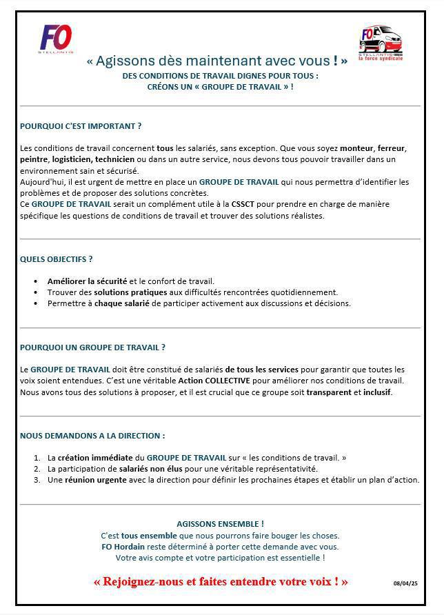 Tract du 29 avril 2025 