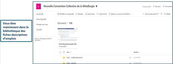 TUTO : Accéder au catalogue des Fiches Descriptives d’Emploi FDE