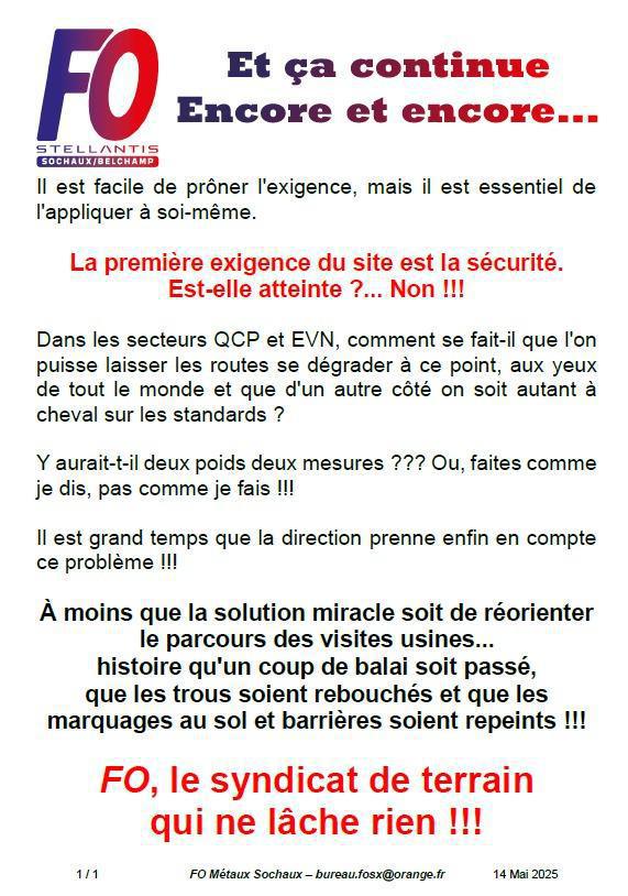 DÉGRADATION des ROUTES sur notre Site 